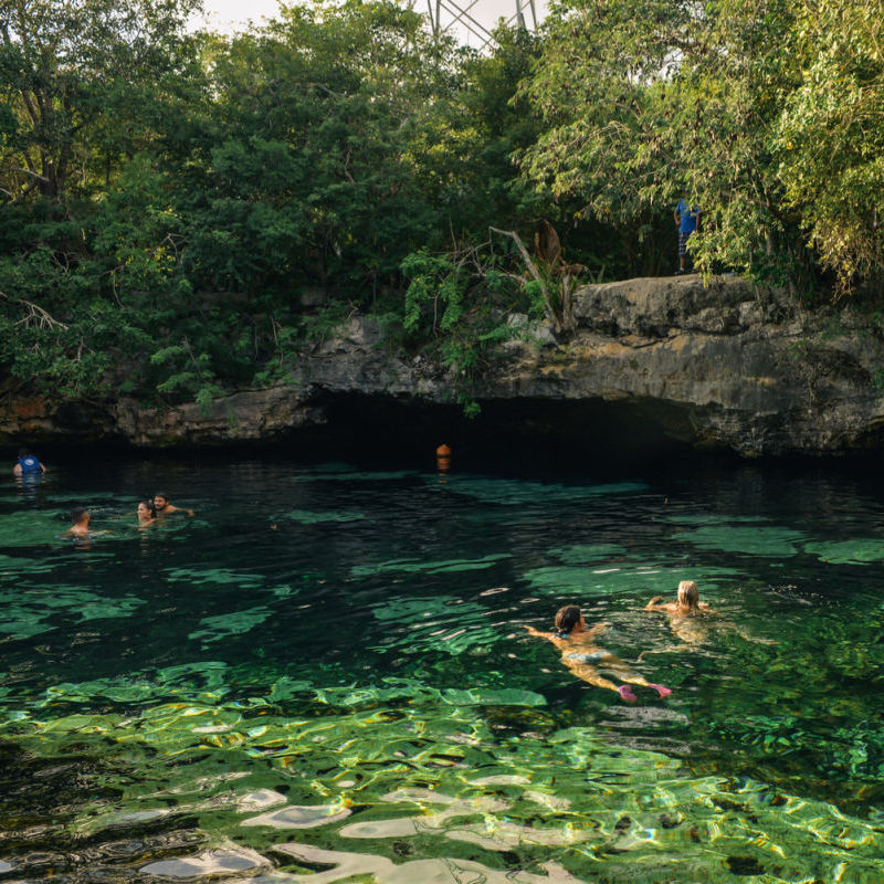 ubicación del cenote en playa del carmen