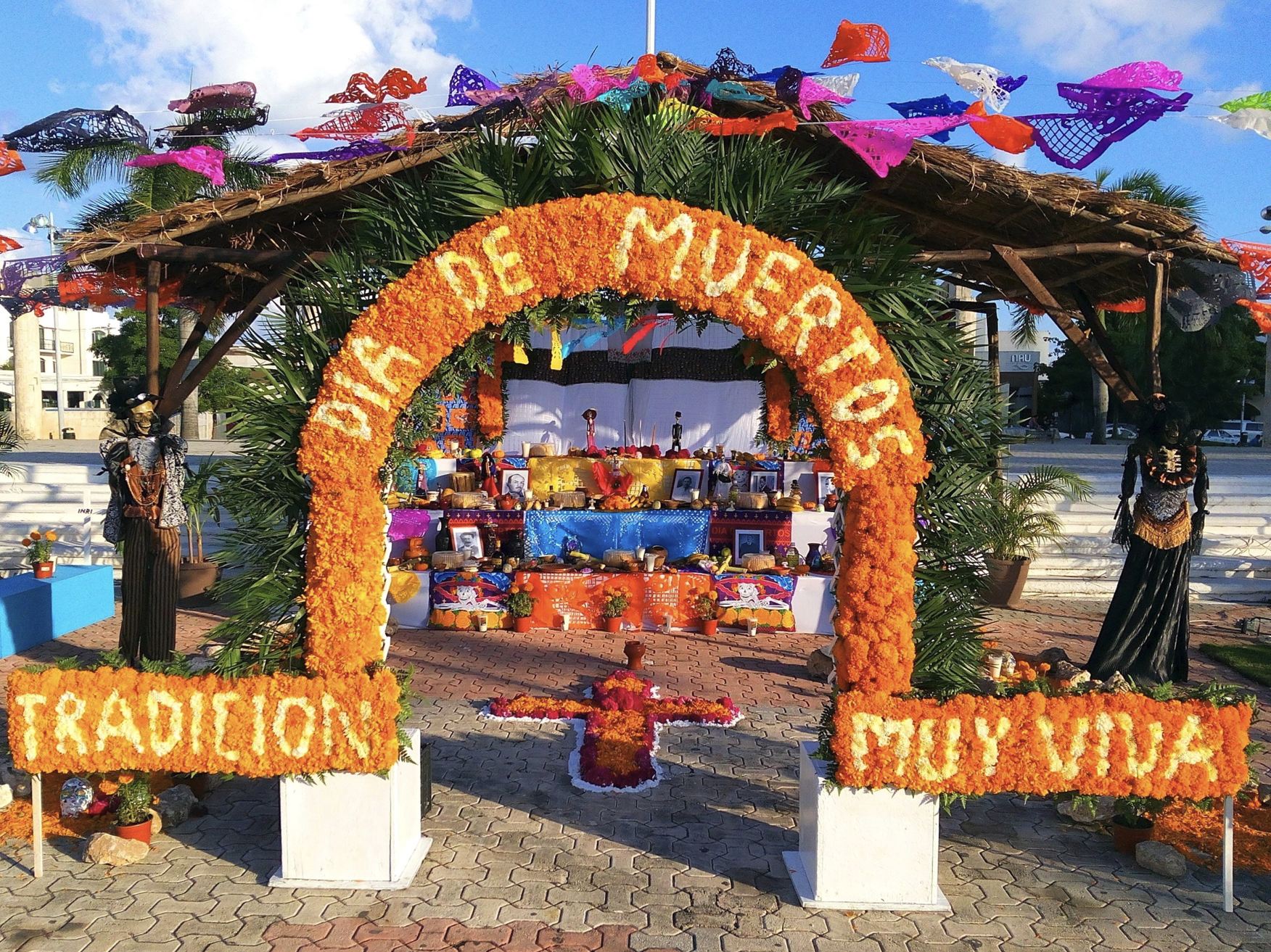 Día de los muertos alter en Cancún 