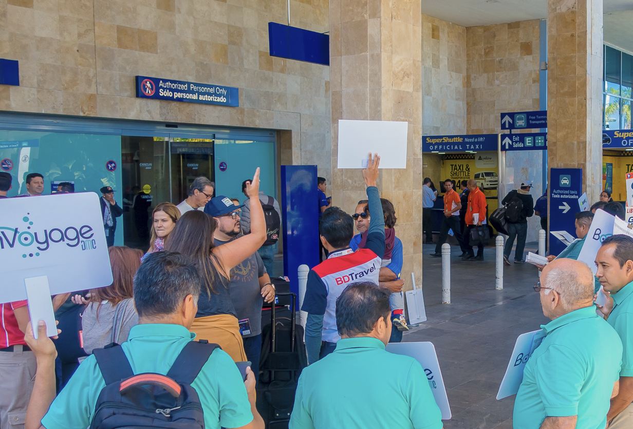 Conductores de transporte aeropuerto
