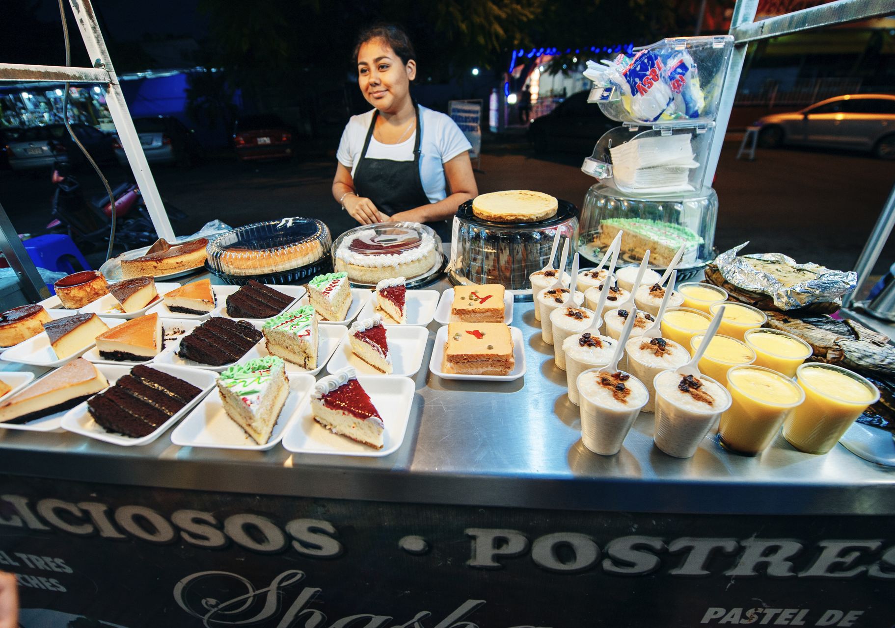 Vendedor en el parque 