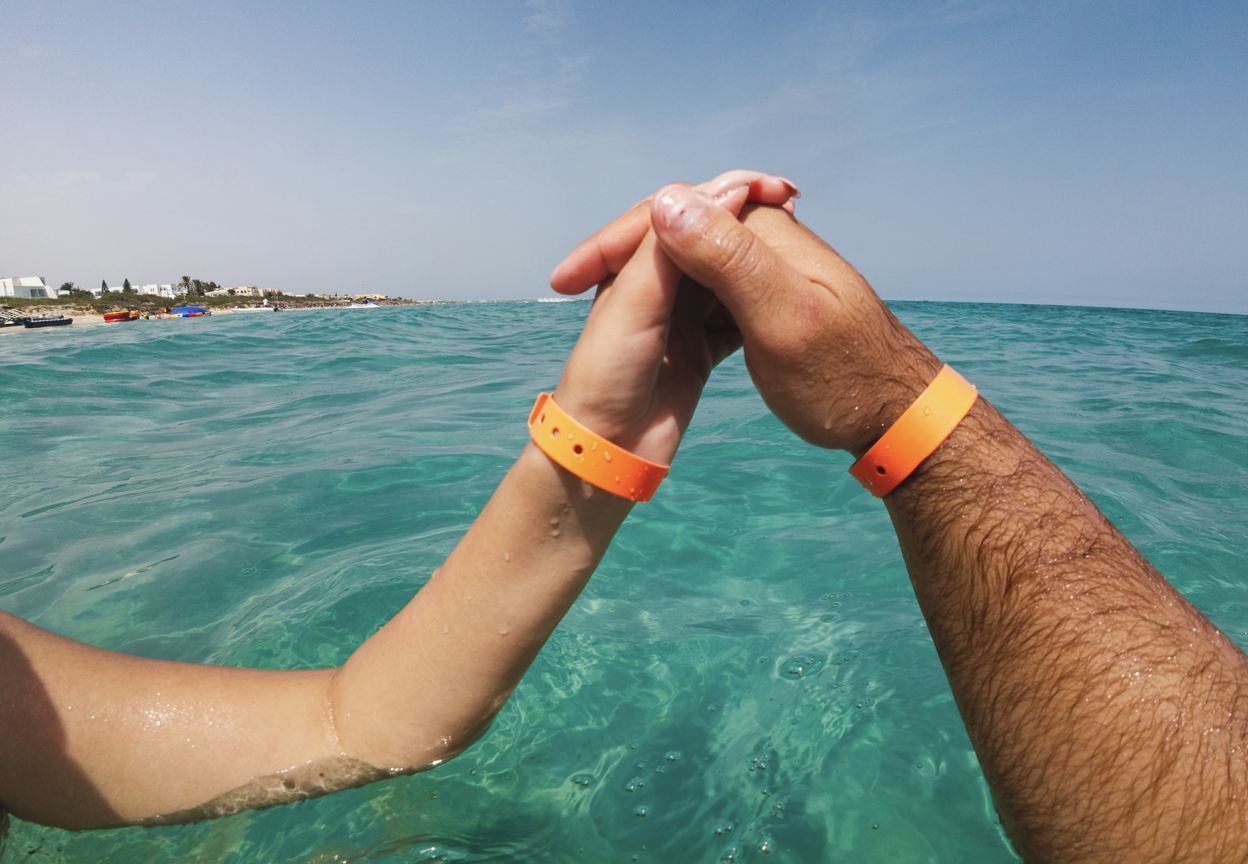 Pulsera en el resort