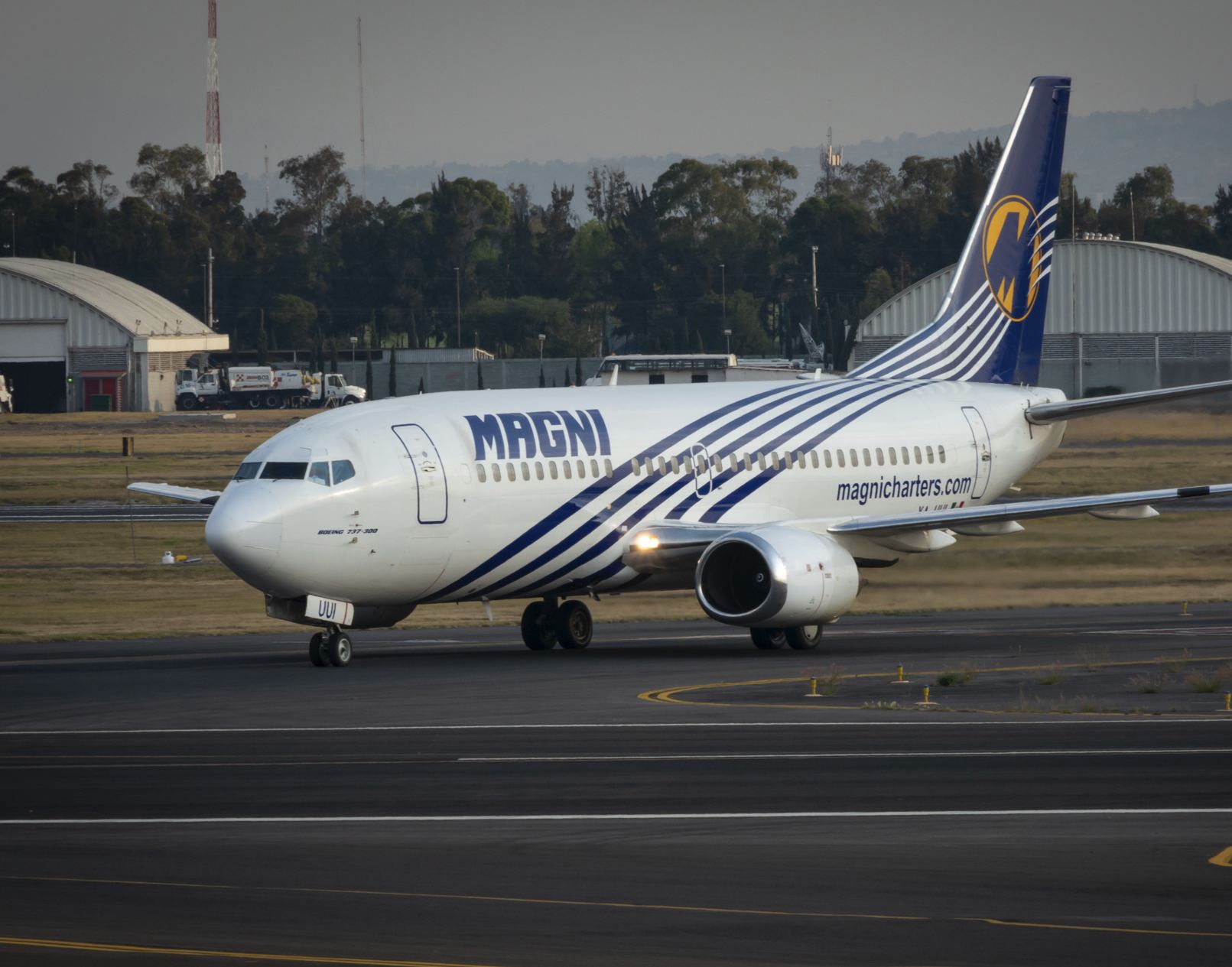 Marnicharters preparándose para despegar en CDMX