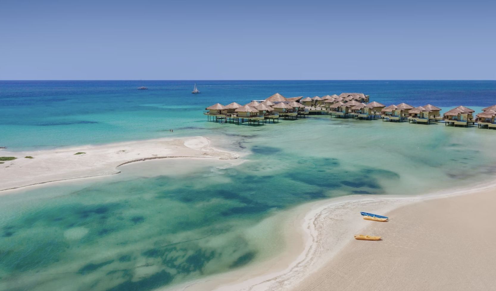 Exterior de los Palafitos Overwater Bungalows