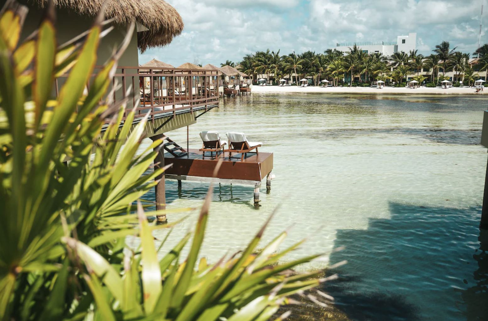 Bungalows frente a la playa 