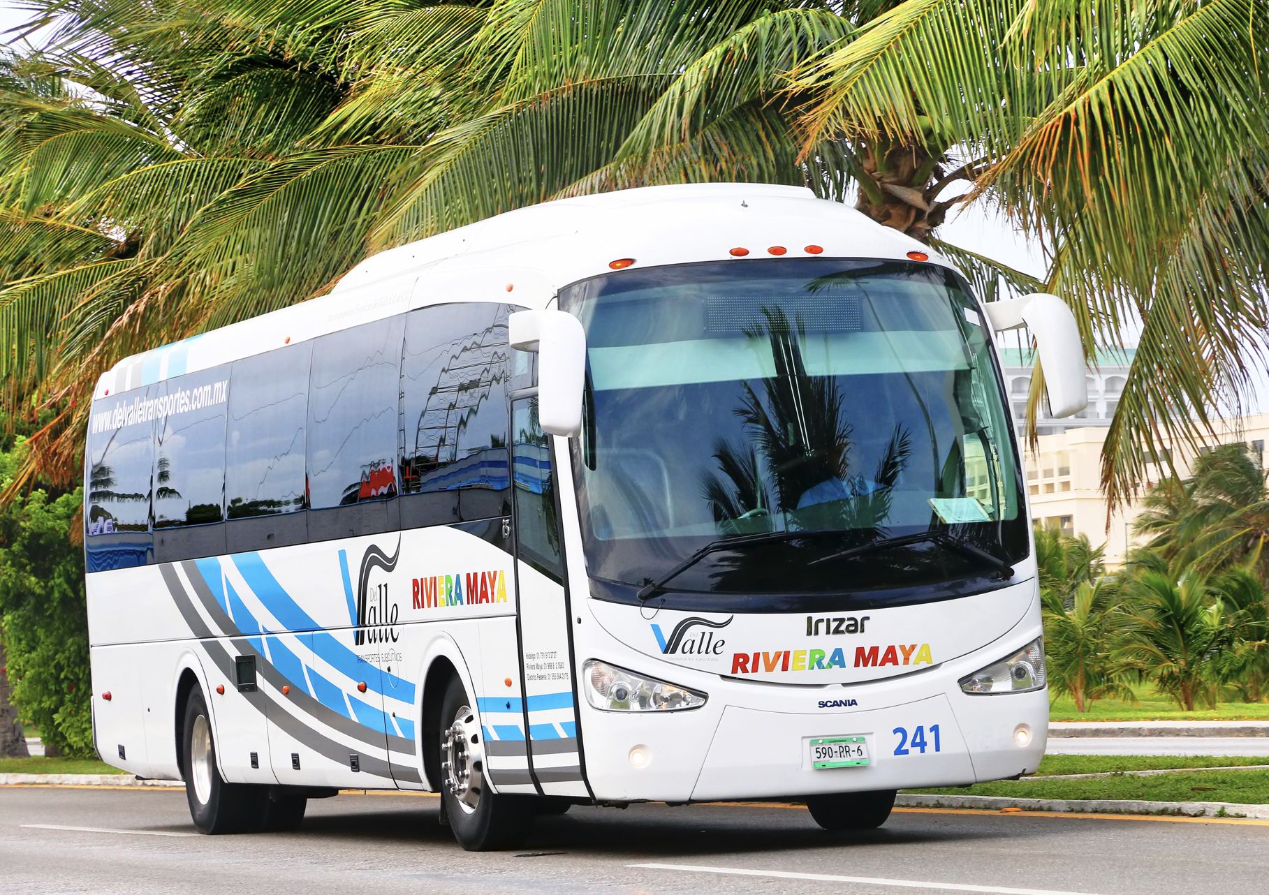Autobús turístico en Cancún