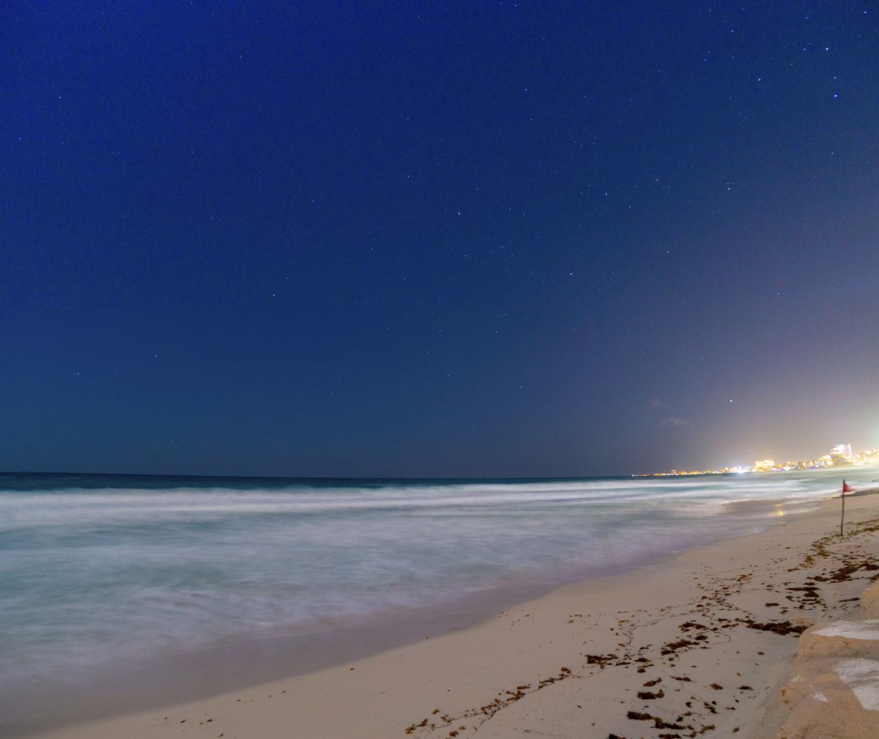 Noche de puesta de sol Cancún
