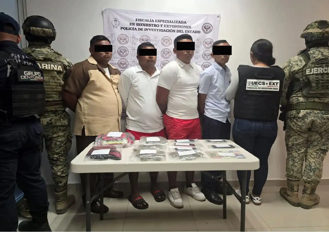 Empleados de hotel de Isla Mujeres arrestados como parte de una red de extorsión en curso