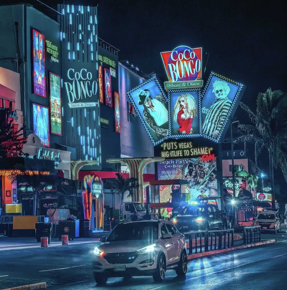 Zona de discotecas de Cancún