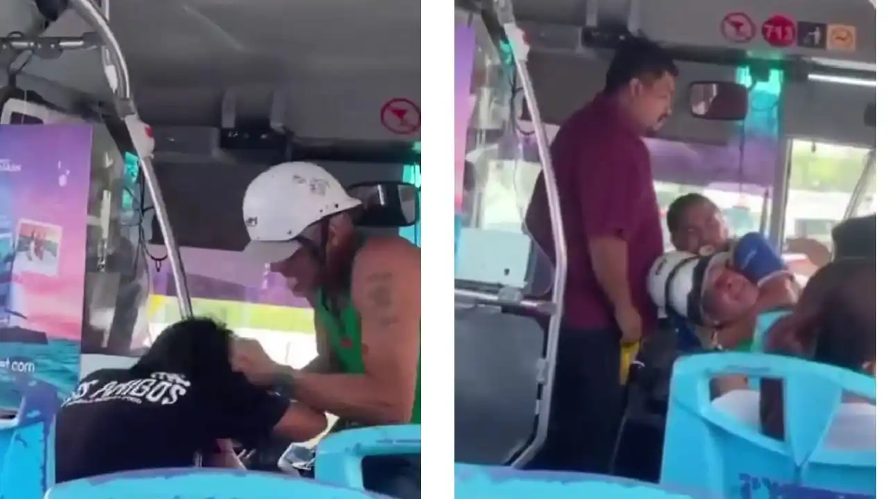 Policía de Cancún localiza y arresta a hombre filmado agrediendo a pasajera de autobús