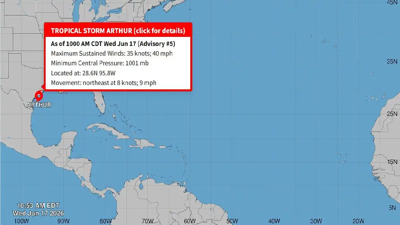 Se desarrolla en el Atlántico la primera tormenta con nombre de la temporada de huracanes de 2026