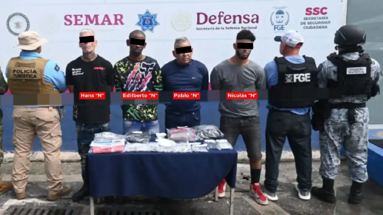Cuatro cubanos vinculados a robos y extorsión en la Zona Hotelera de Cancún son acusados