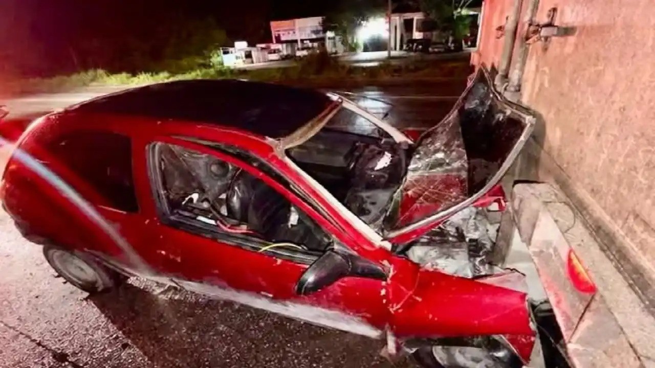 accidente cerca de Puerto Aventuras