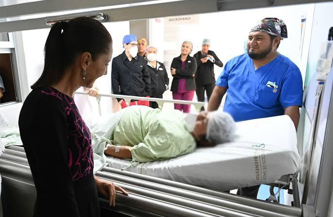 Claudia Sheinbaum visita hospitales de Chetumal