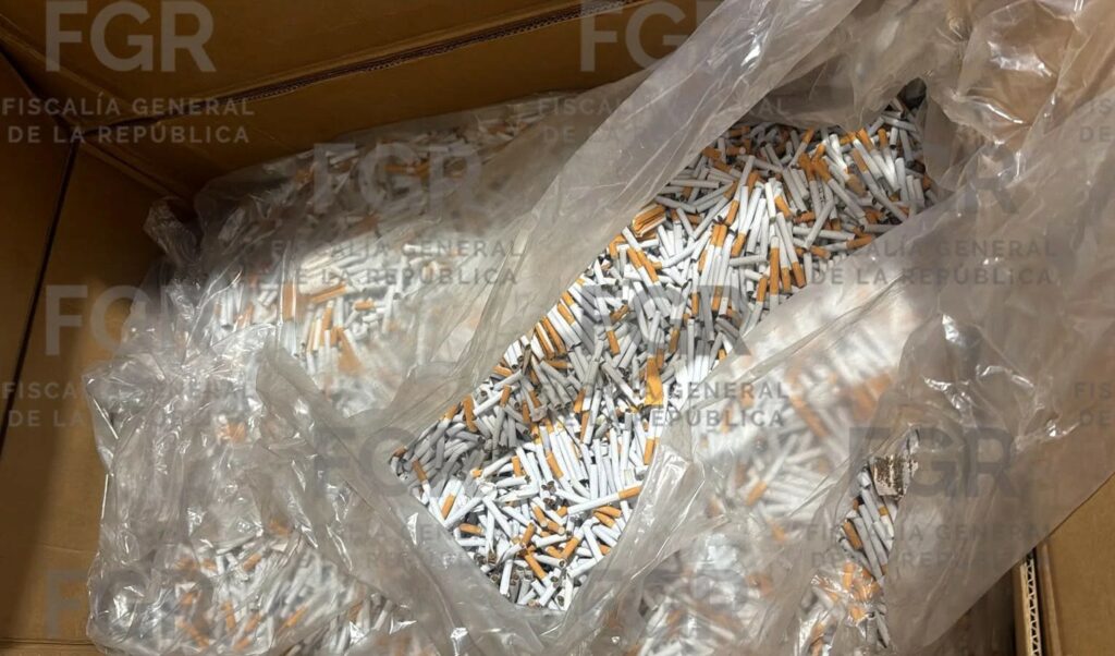 Decomiso de cigarros falsificados en México