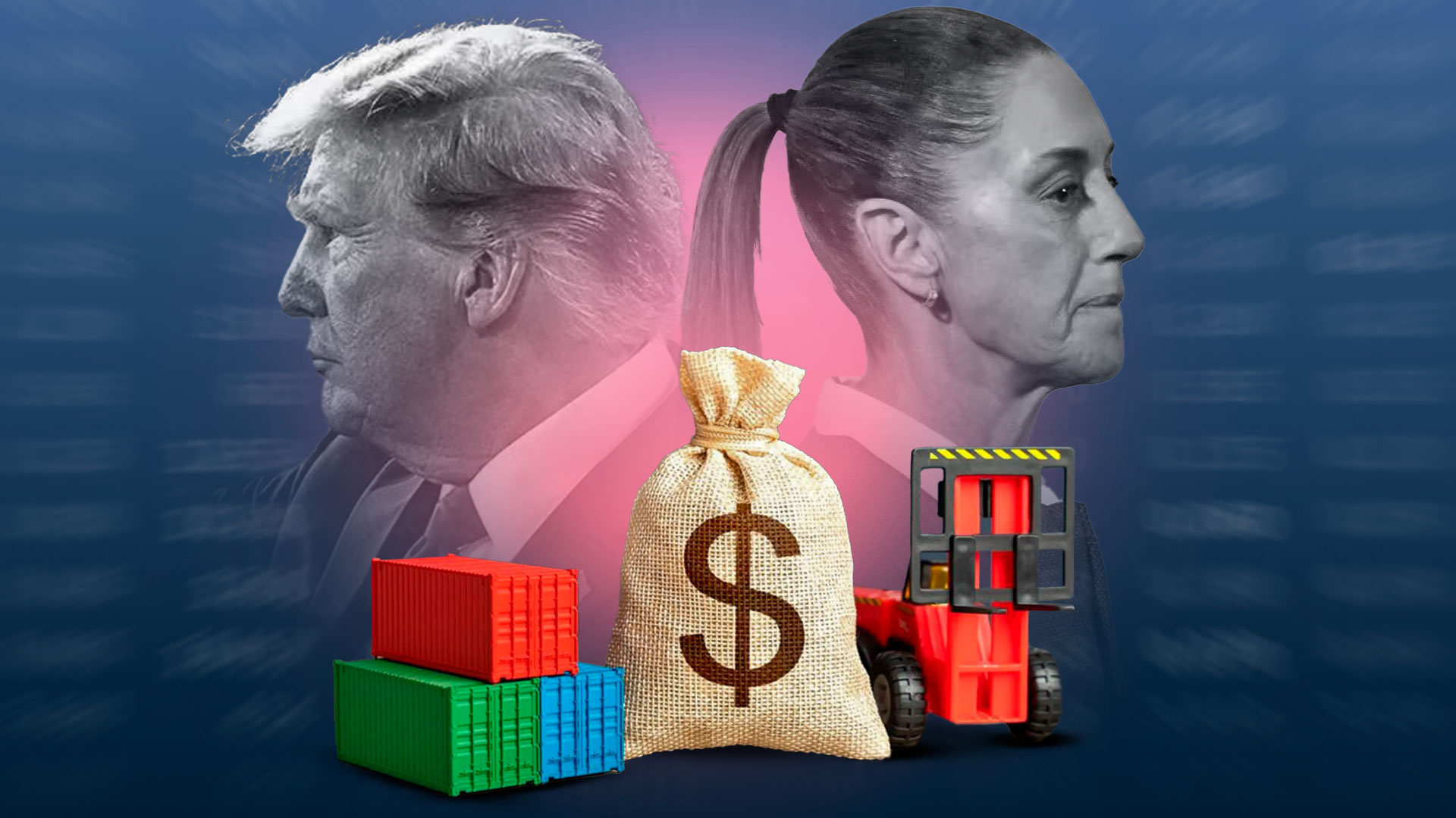 Sátira sobre los aranceles entre México y Estados Unidos