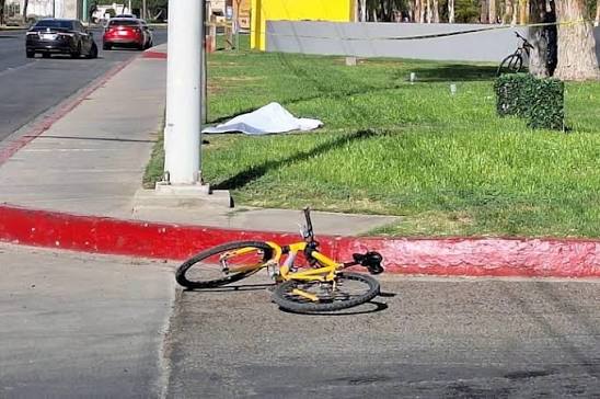 accidente de ciclista en Mexicali