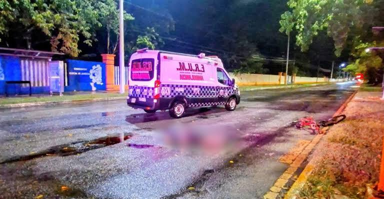 atropello mortal de ciclista en Chetumal