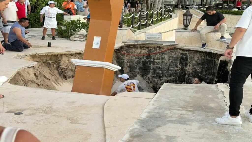 derrumbe en hotel de Cozumel