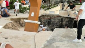 derrumbe en hotel de Cozumel