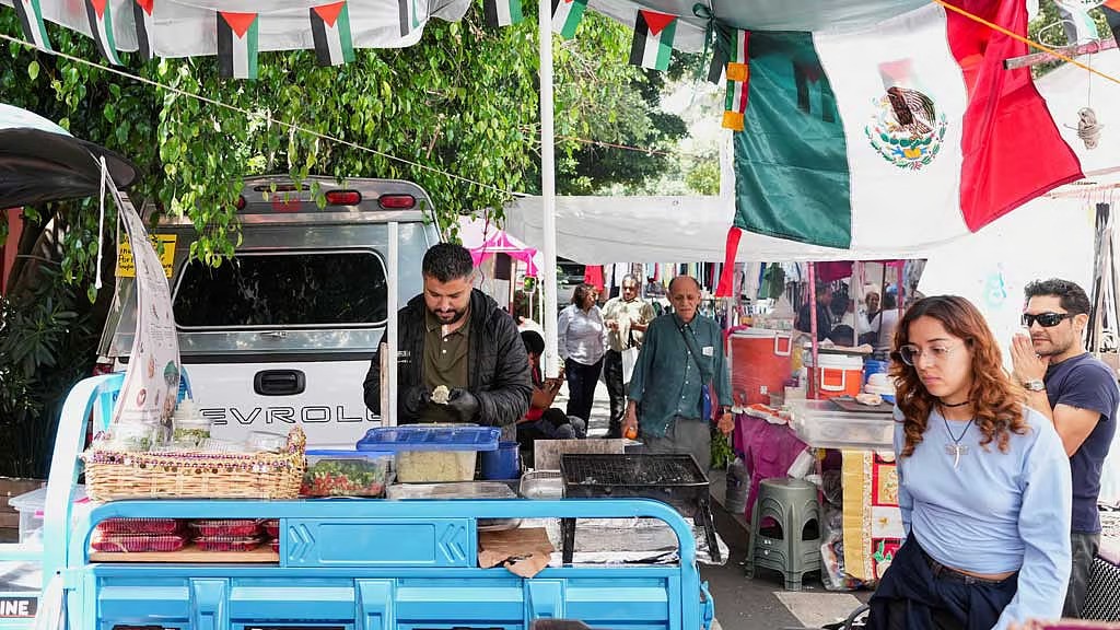 familia palestina en México